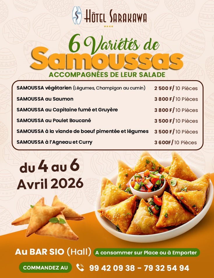 Une nouvelle offre gourmande à découvrir au Bar SIO de l’Hôtel Sarakawa du 04 au 06 avril 